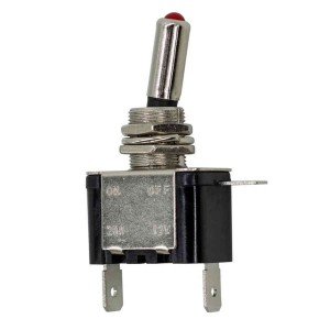 Chave Alavanca ASW-07D Vermelho 3T Com Led